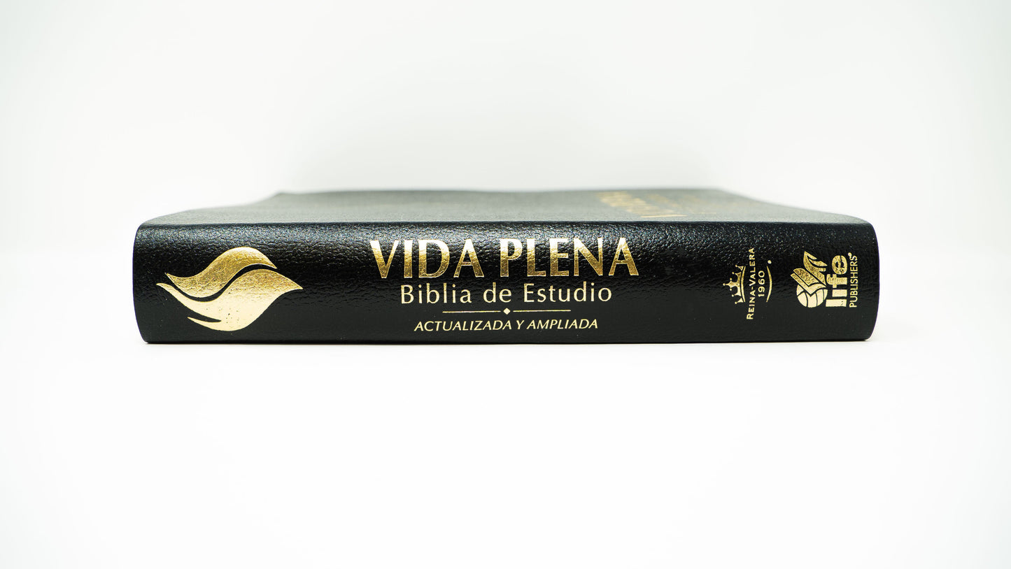 Spanish RVR 1960 (Biblia de estudio de la vida plena) - Black Bonded Leather