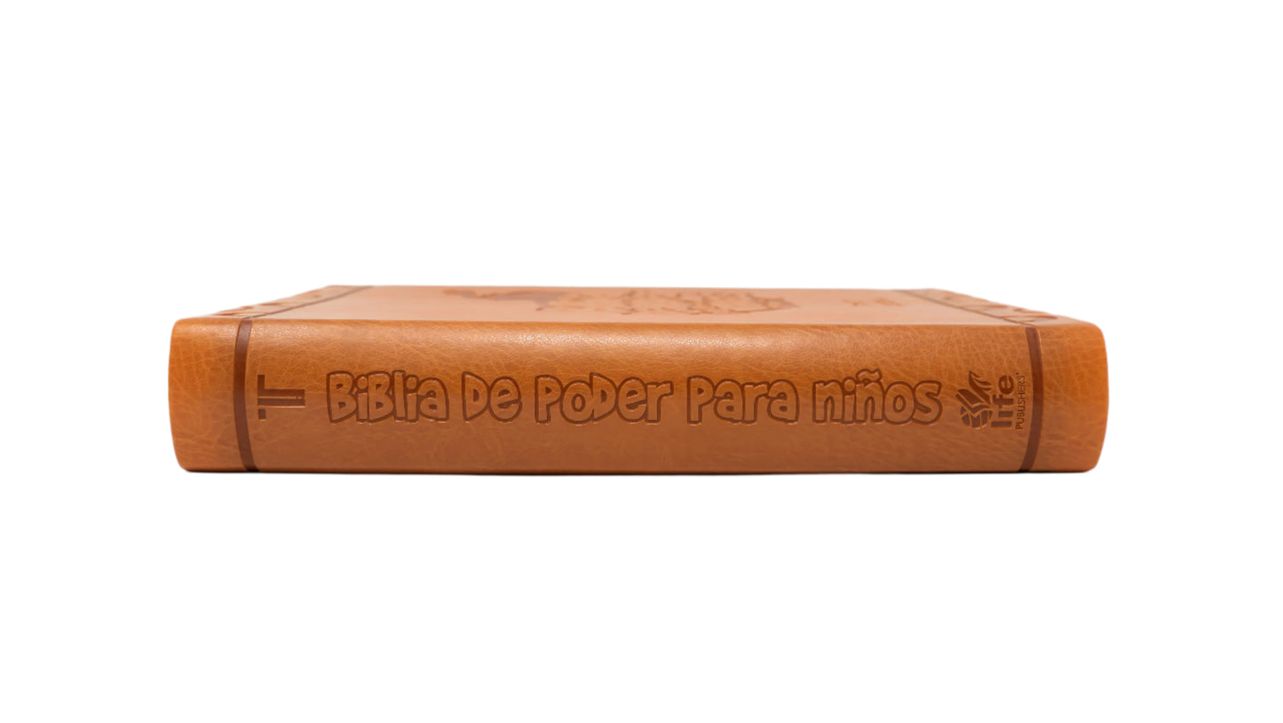 Spanish RVC FireBible for Kids (Biblia de poder para niños) - Orange Flex