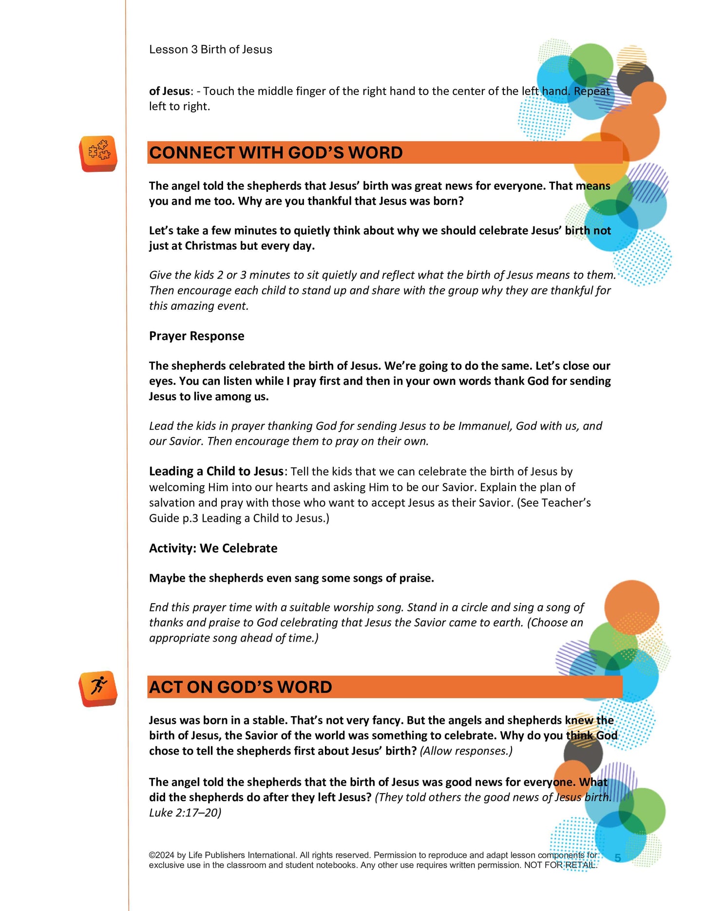 Life's Kids Lessons - Jesus is the Son of God