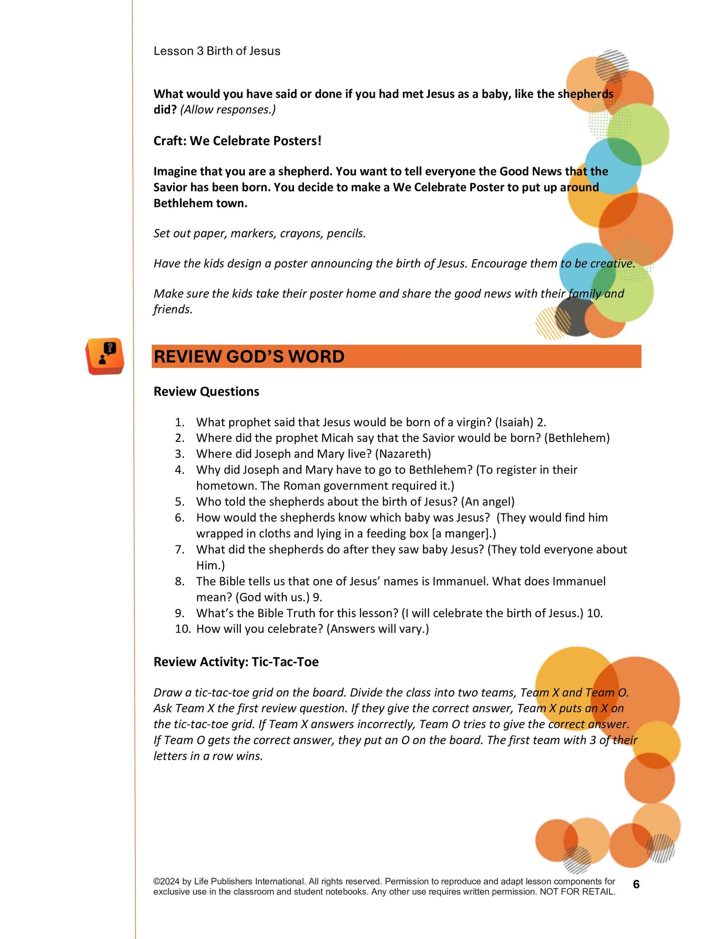 Life's Kids Lessons - Jesus is the Son of God