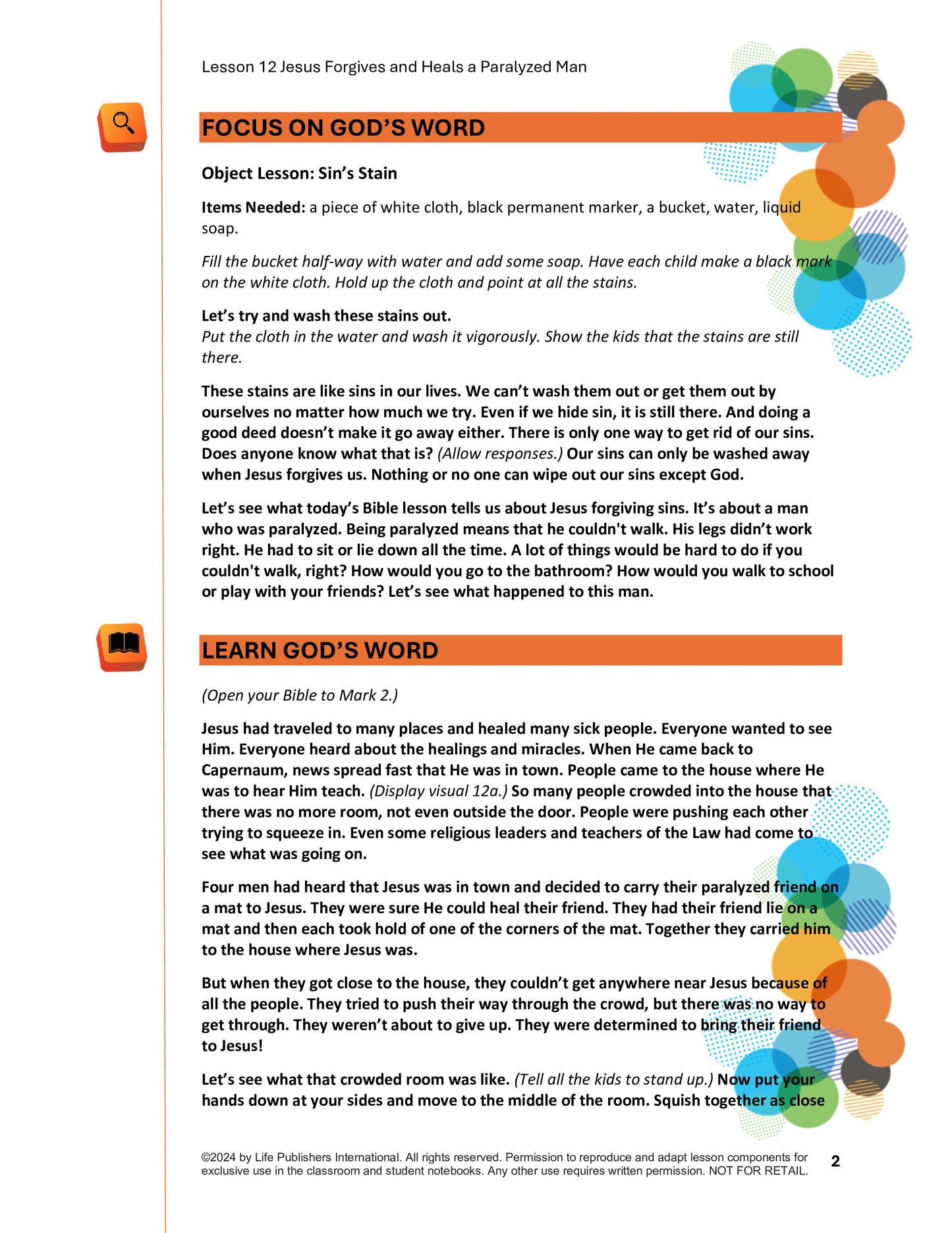 Life's Kids Lessons - Jesus is the Son of God