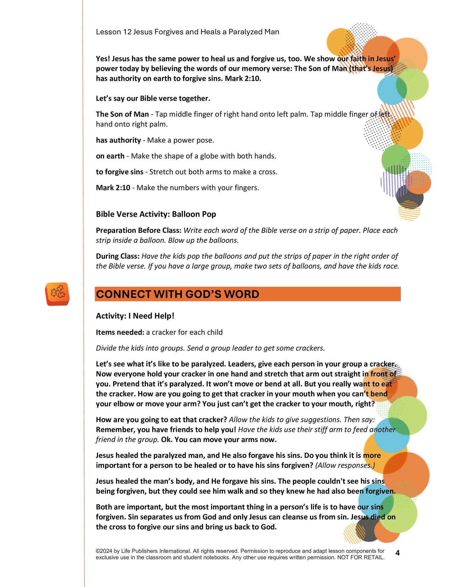 Life's Kids Lessons - Jesus is the Son of God