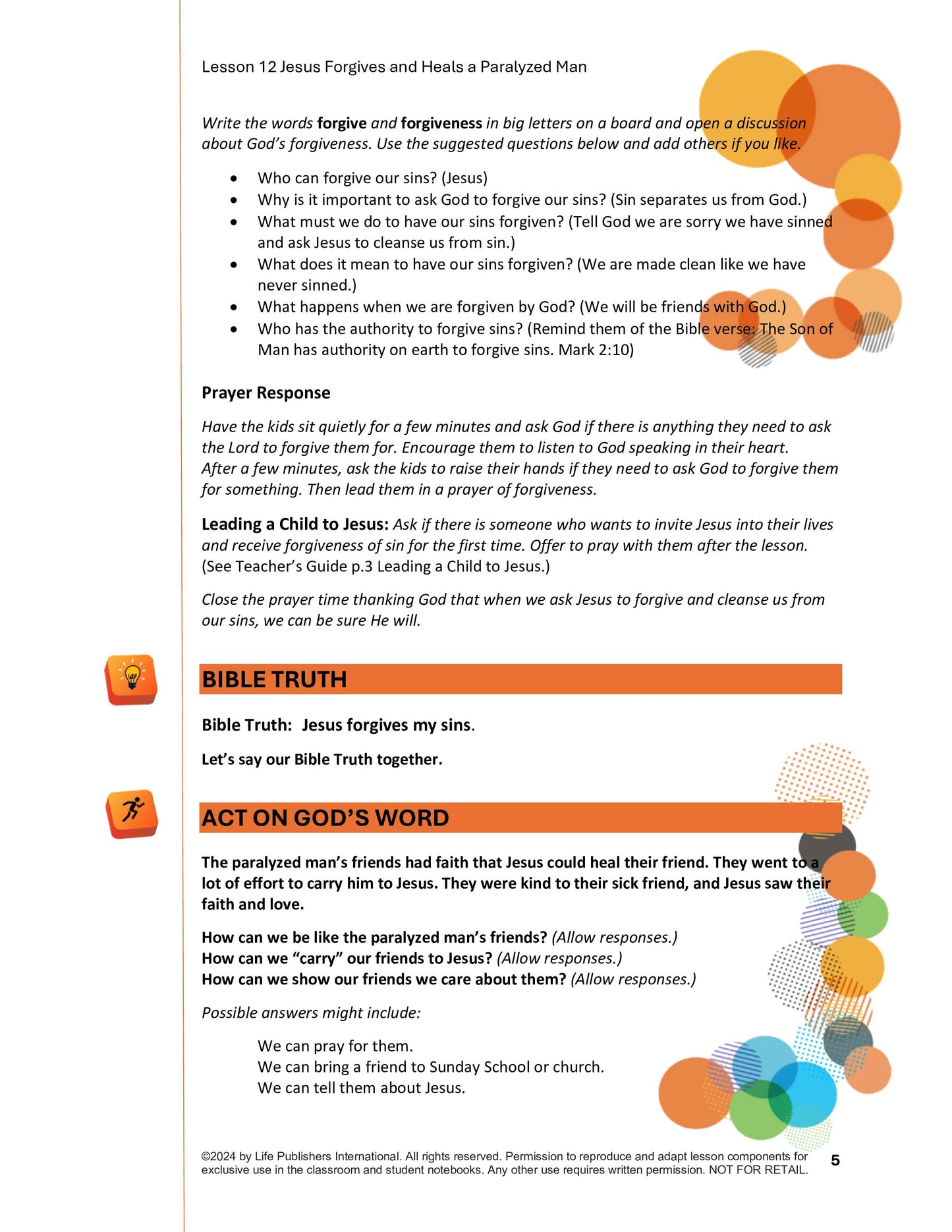 Life's Kids Lessons - Jesus is the Son of God