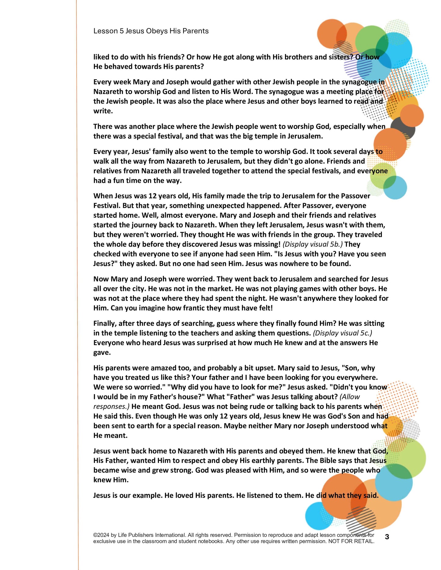 Life's Kids Lessons - Jesus is the Son of God