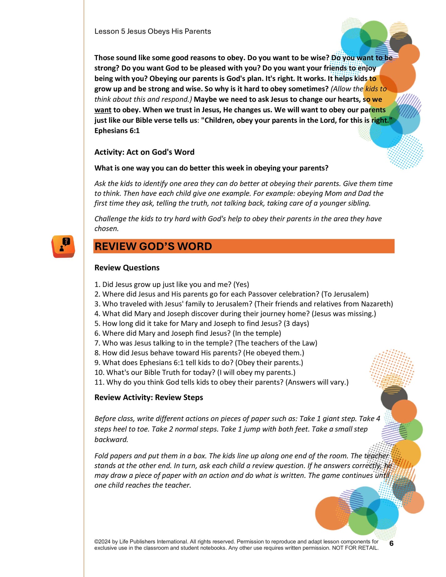 Life's Kids Lessons - Jesus is the Son of God