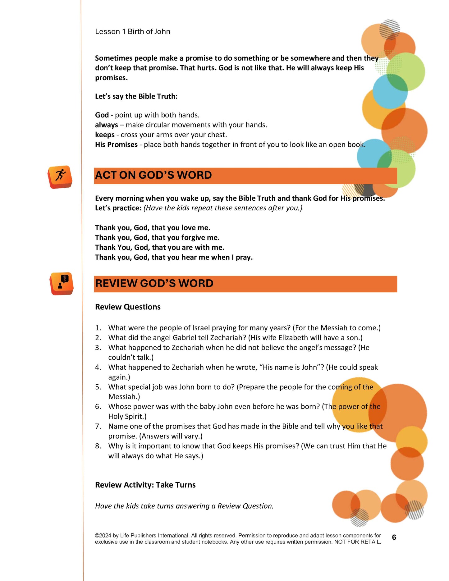 Life's Kids Lessons - Jesus is the Son of God