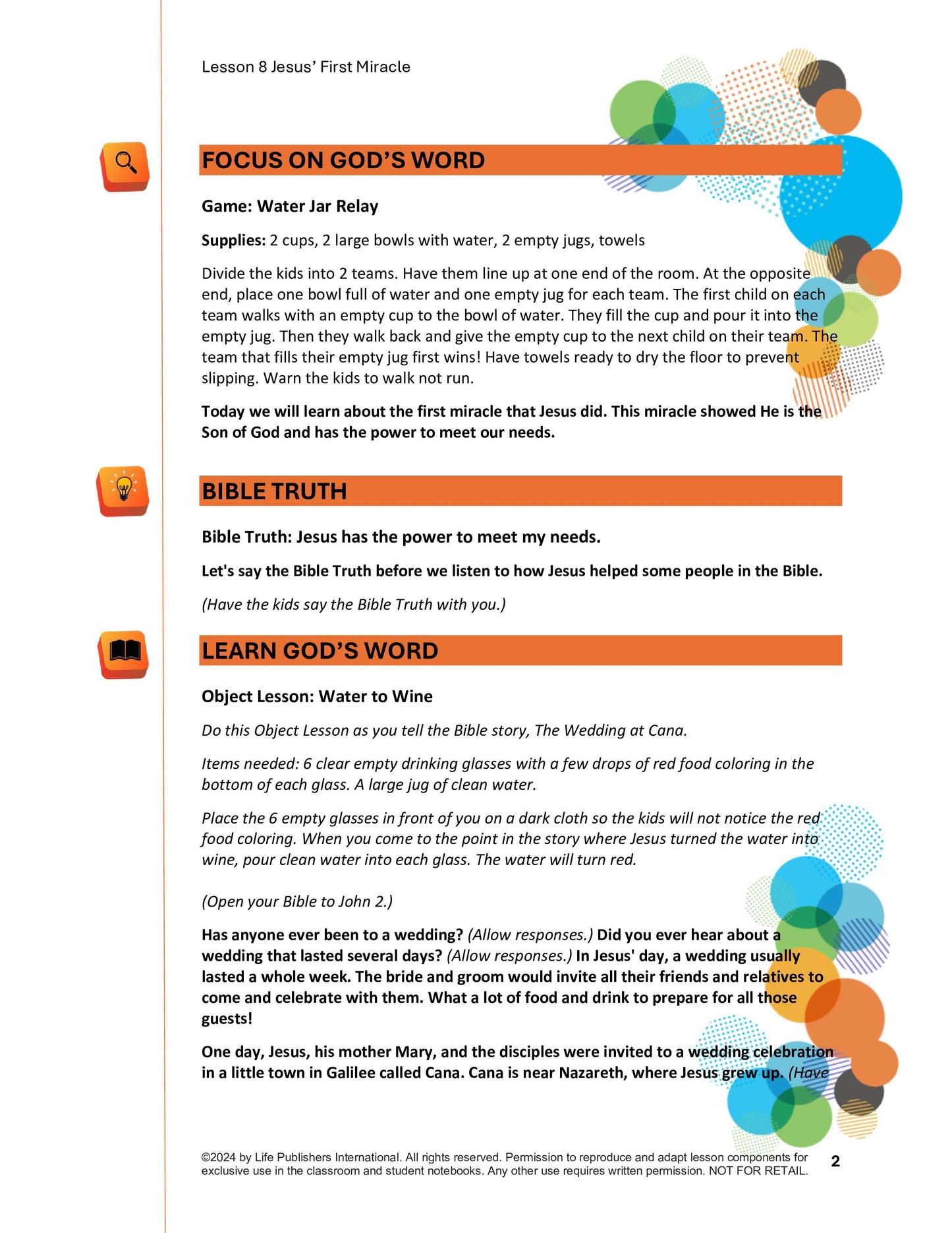 Life's Kids Lessons - Jesus is the Son of God