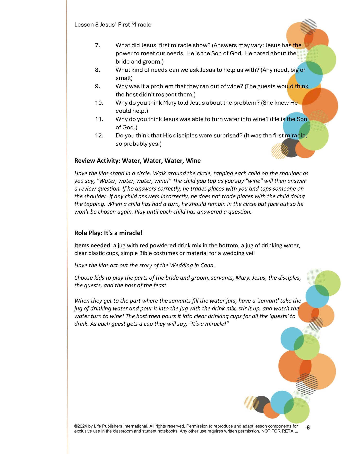 Life's Kids Lessons - Jesus is the Son of God