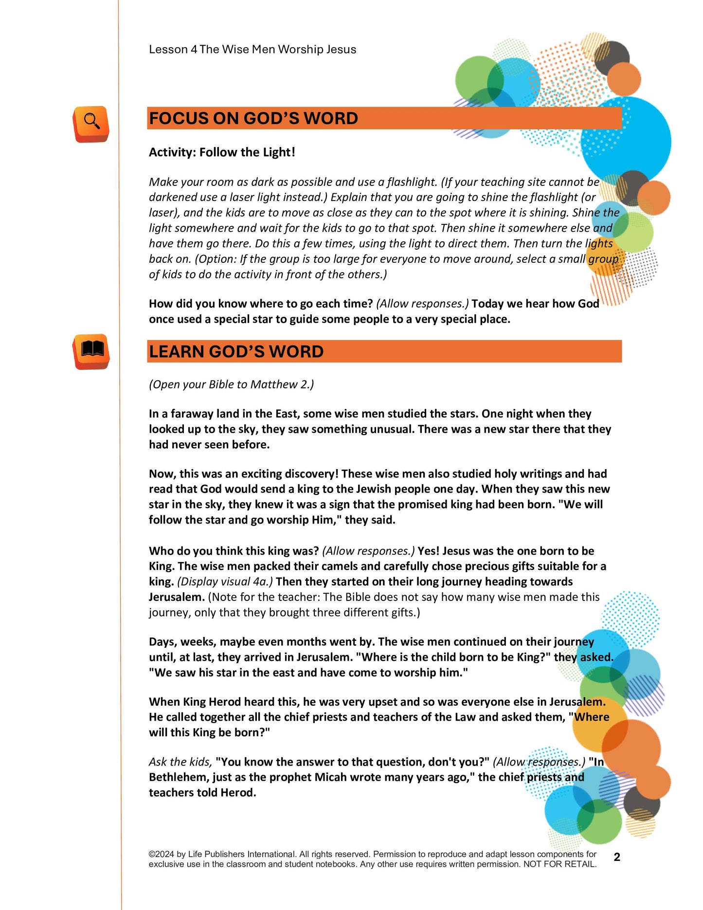 Life's Kids Lessons - Jesus is the Son of God