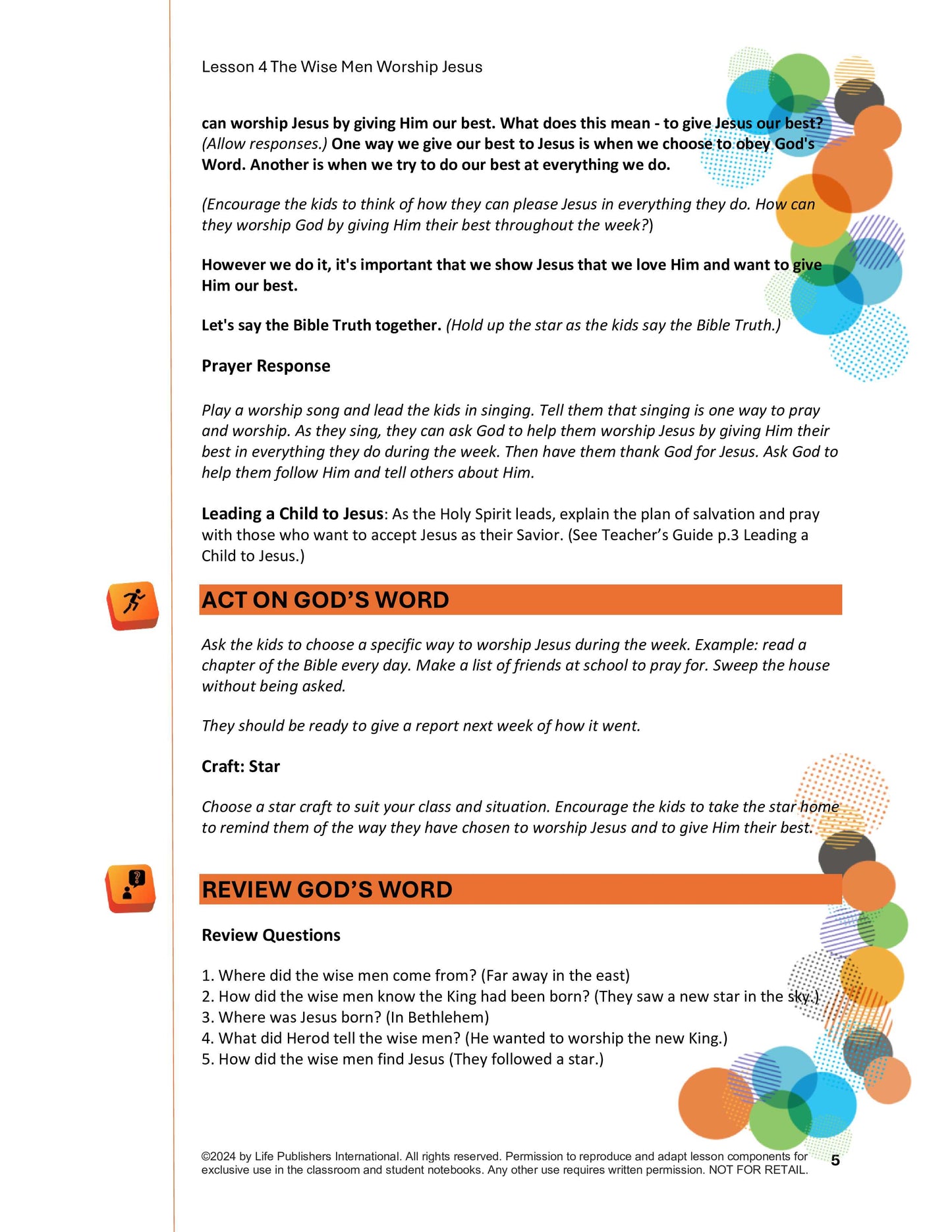 Life's Kids Lessons - Jesus is the Son of God