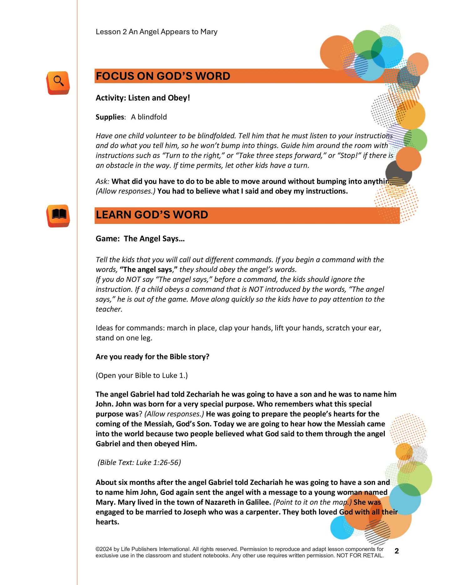 Life's Kids Lessons - Jesus is the Son of God