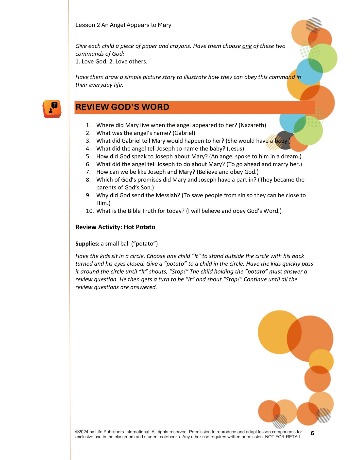 Life's Kids Lessons - Jesus is the Son of God