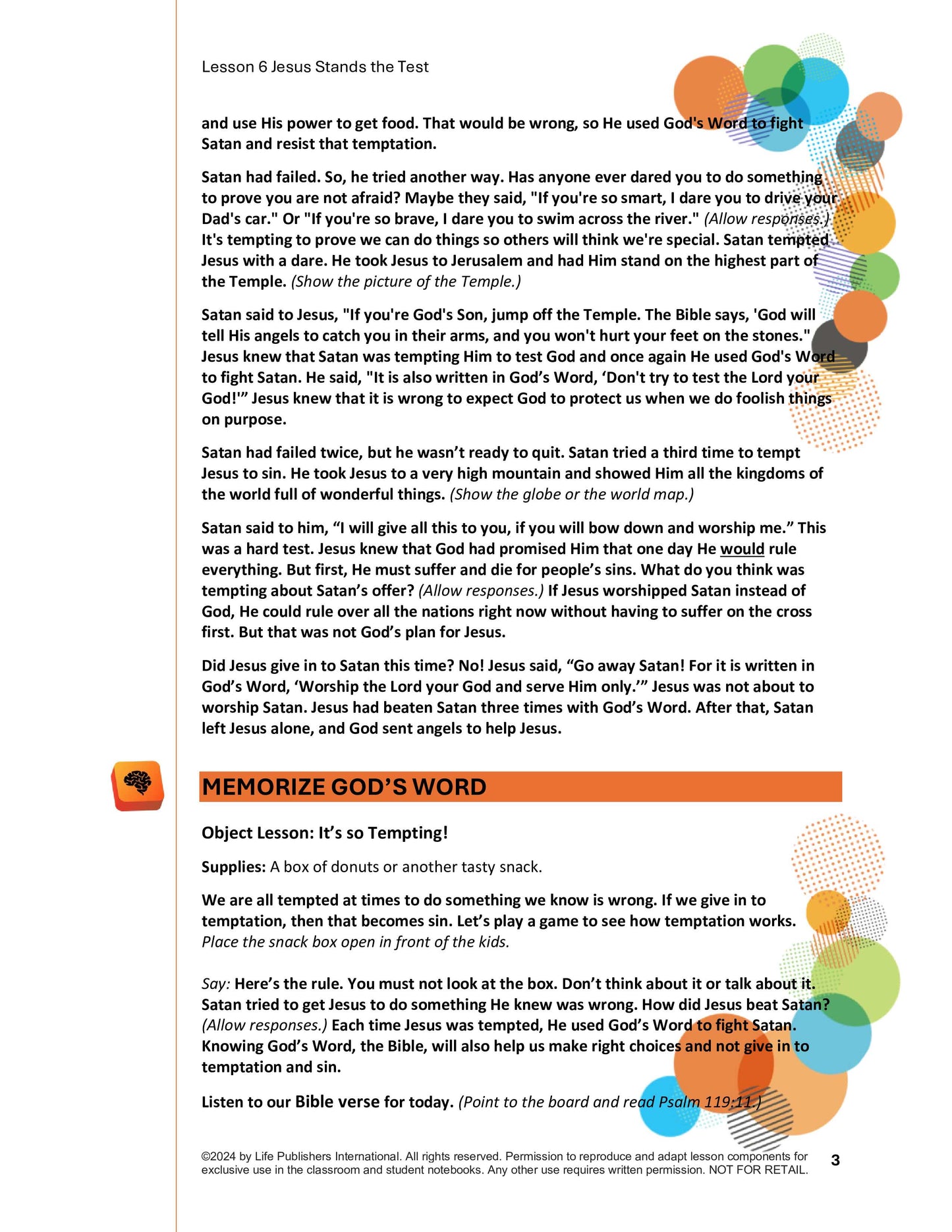 Life's Kids Lessons - Jesus is the Son of God