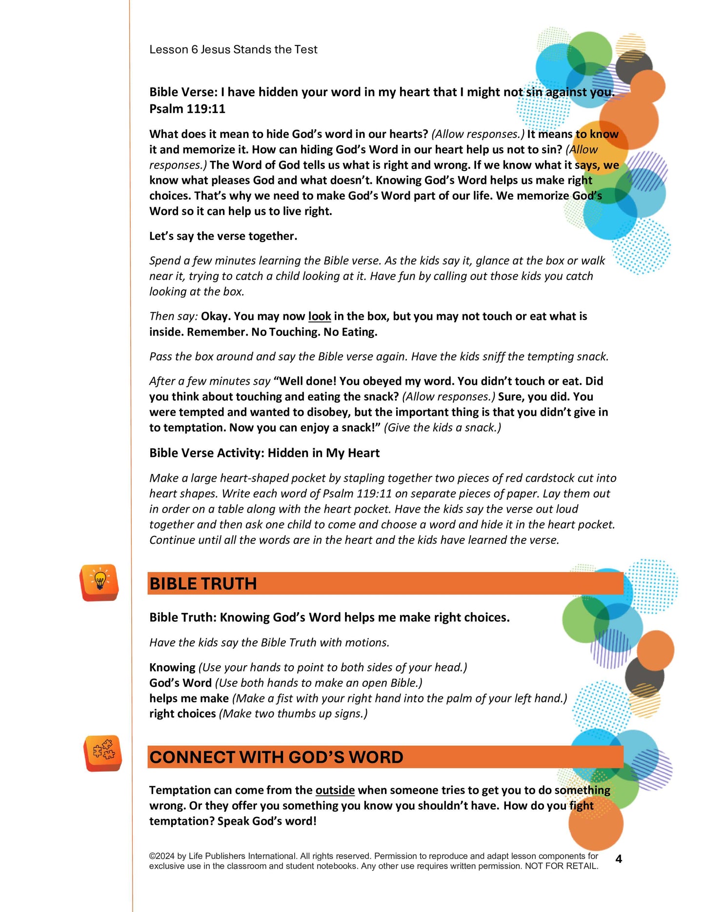 Life's Kids Lessons - Jesus is the Son of God