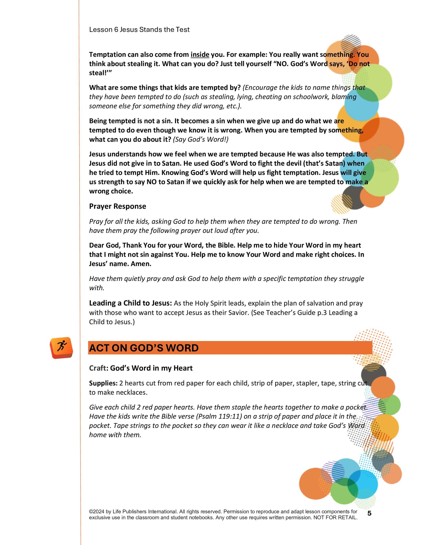 Life's Kids Lessons - Jesus is the Son of God