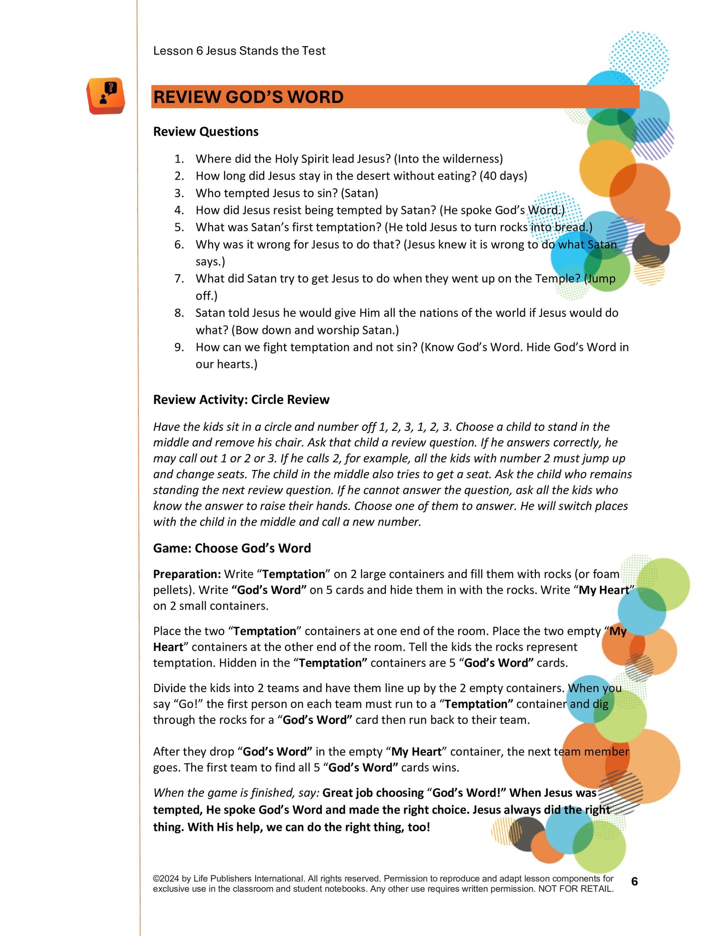 Life's Kids Lessons - Jesus is the Son of God