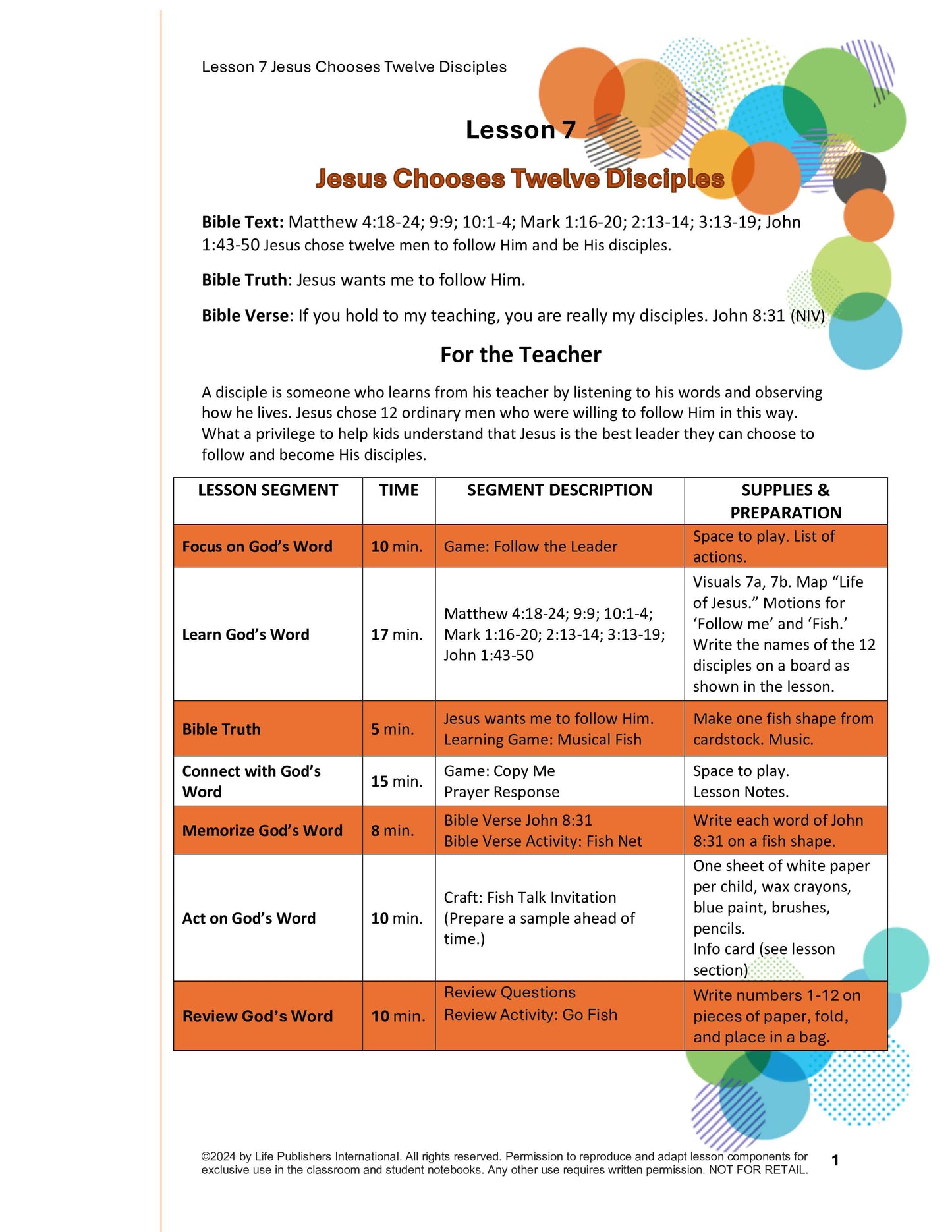 Life's Kids Lessons - Jesus is the Son of God