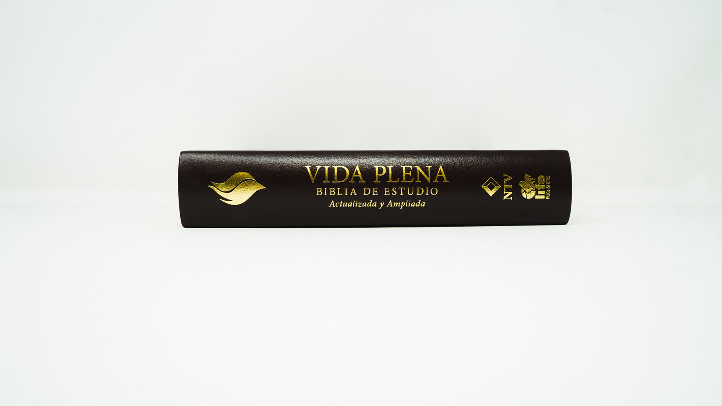 Spanish NTV (Biblia de estudio de la vida plena) - Burgundy Bonded Leather