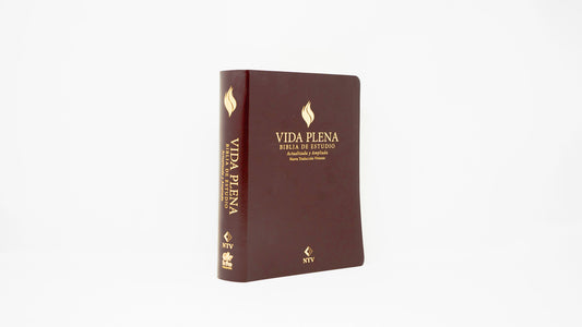 Spanish NTV (Biblia de estudio de la vida plena) - Burgundy Bonded Leather