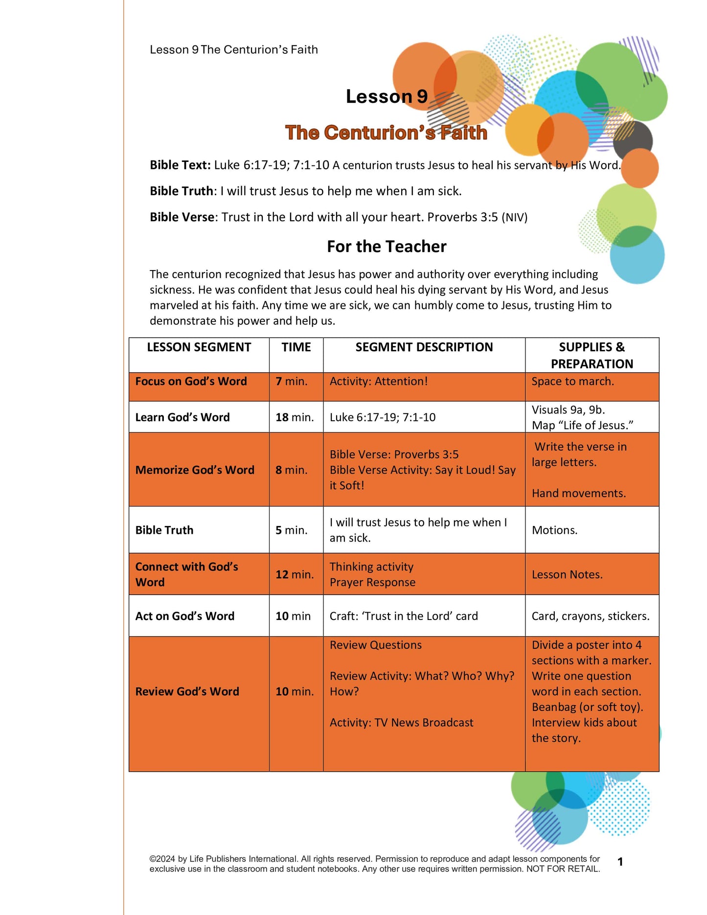 Life's Kids Lessons - Jesus is the Son of God