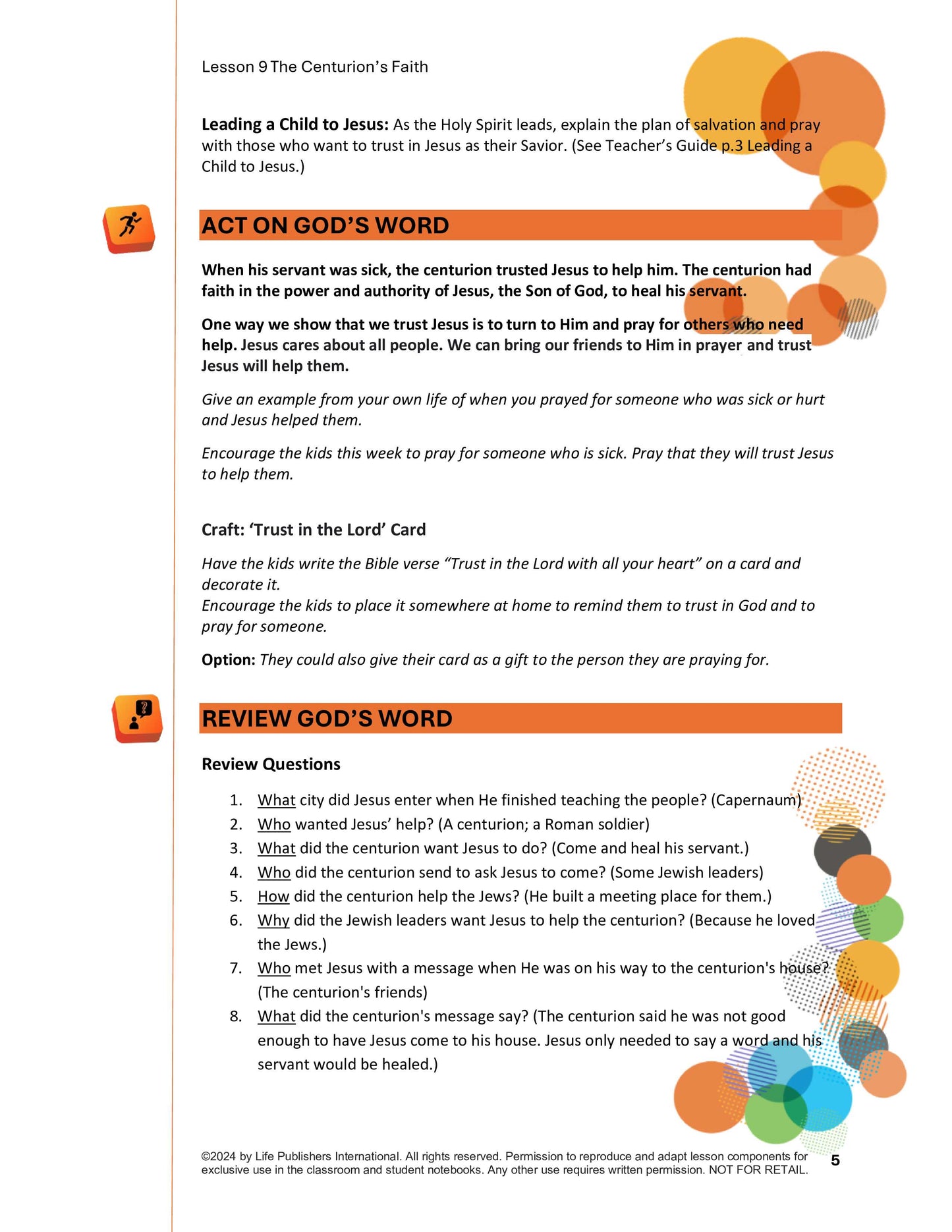 Life's Kids Lessons - Jesus is the Son of God