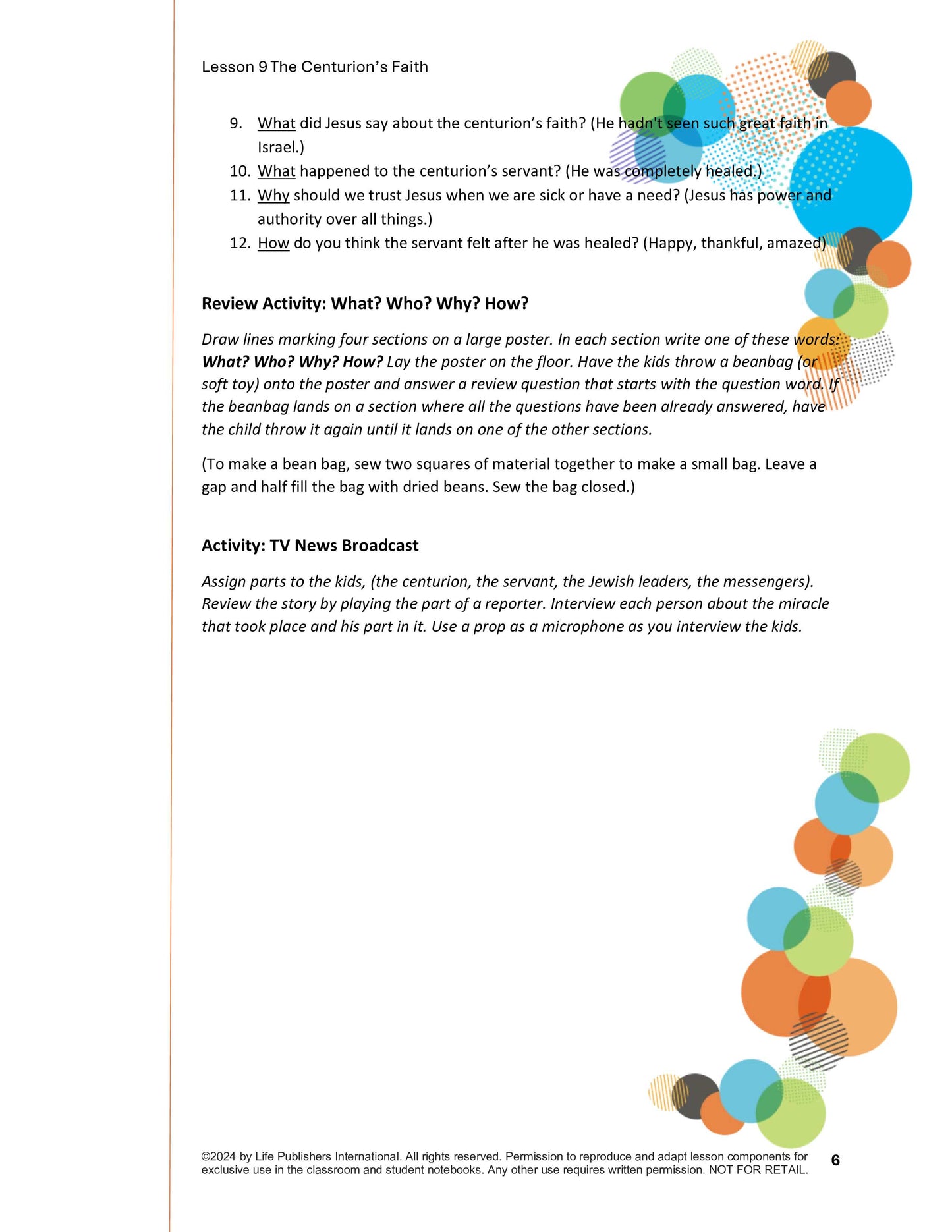 Life's Kids Lessons - Jesus is the Son of God