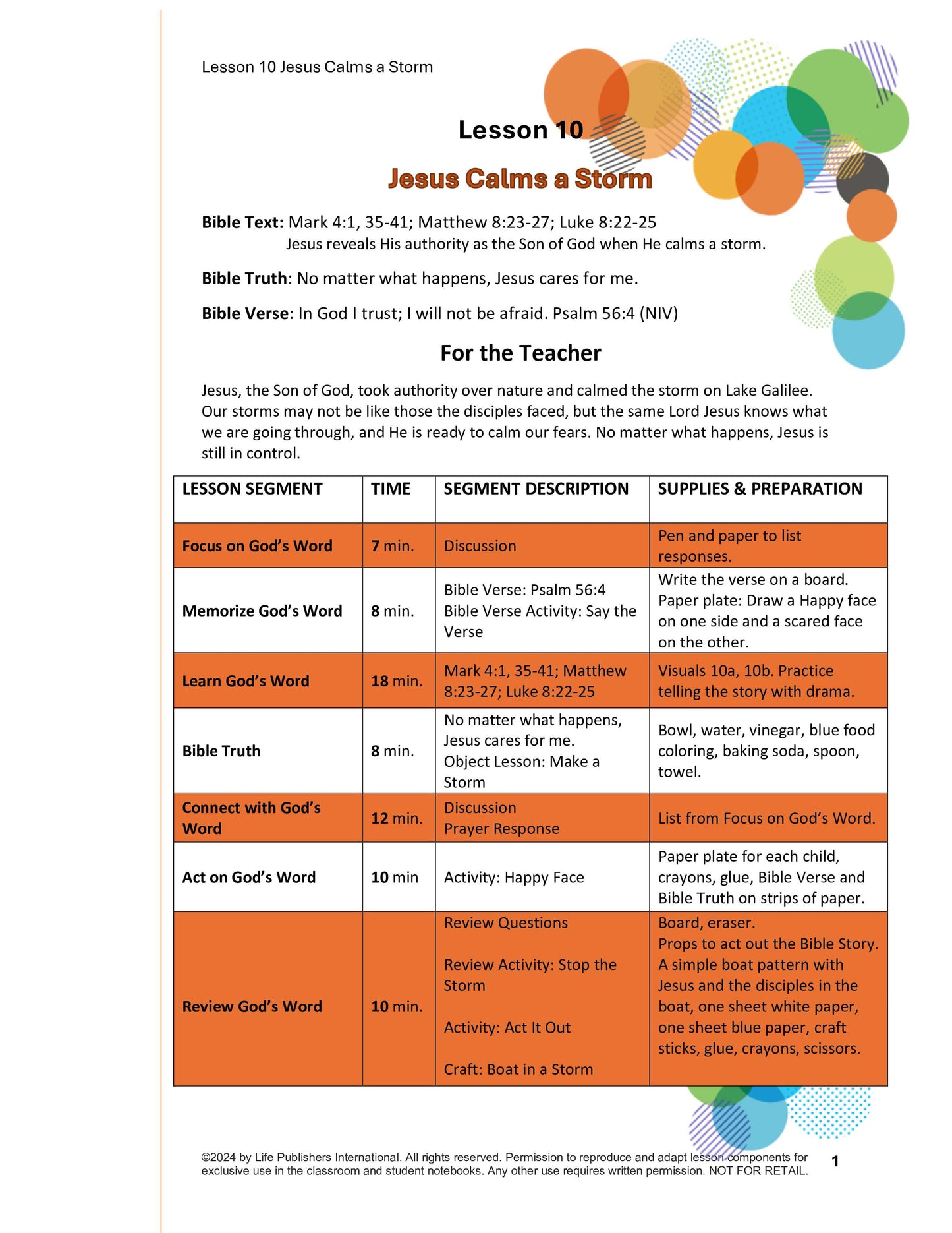 Life's Kids Lessons - Jesus is the Son of God