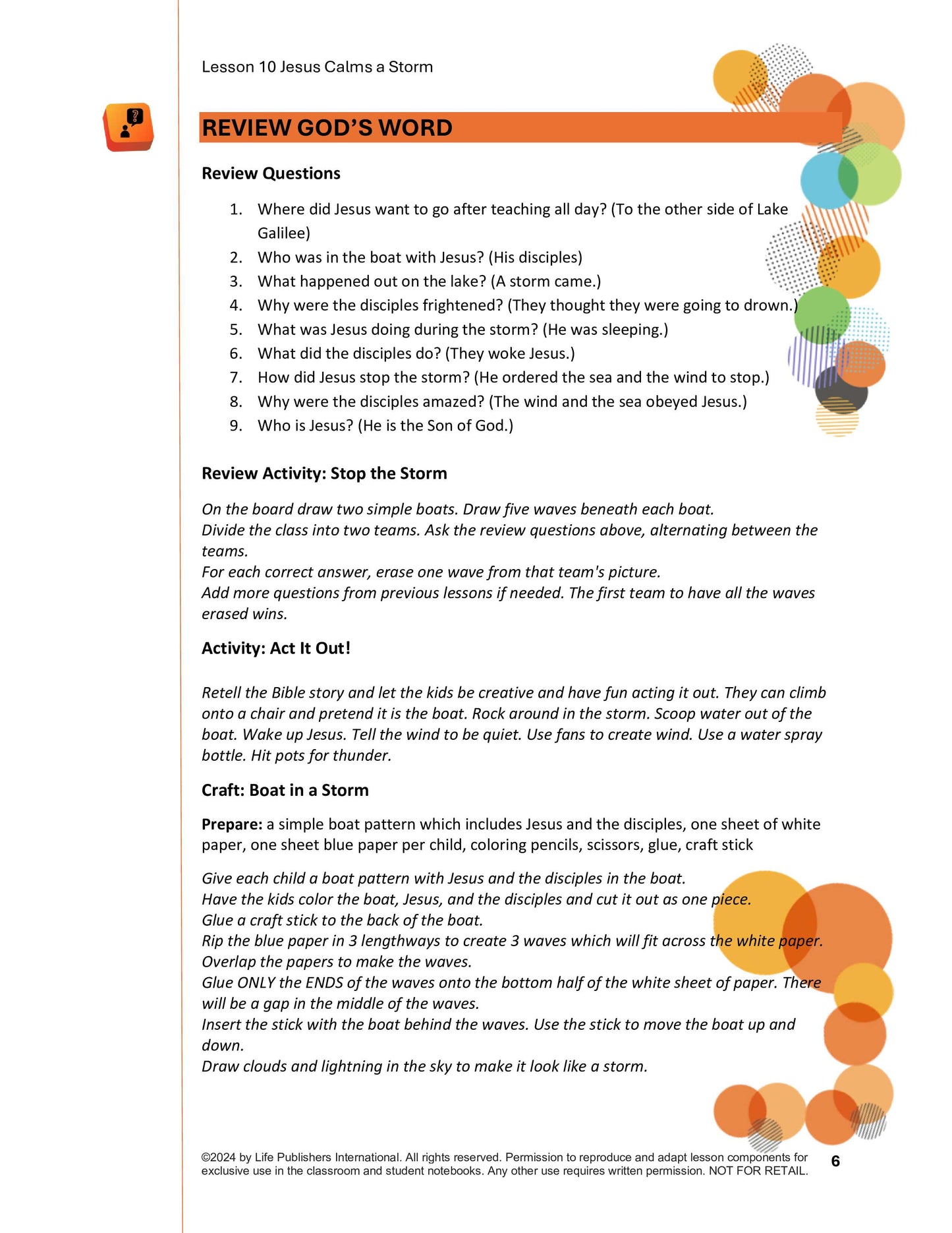 Life's Kids Lessons - Jesus is the Son of God