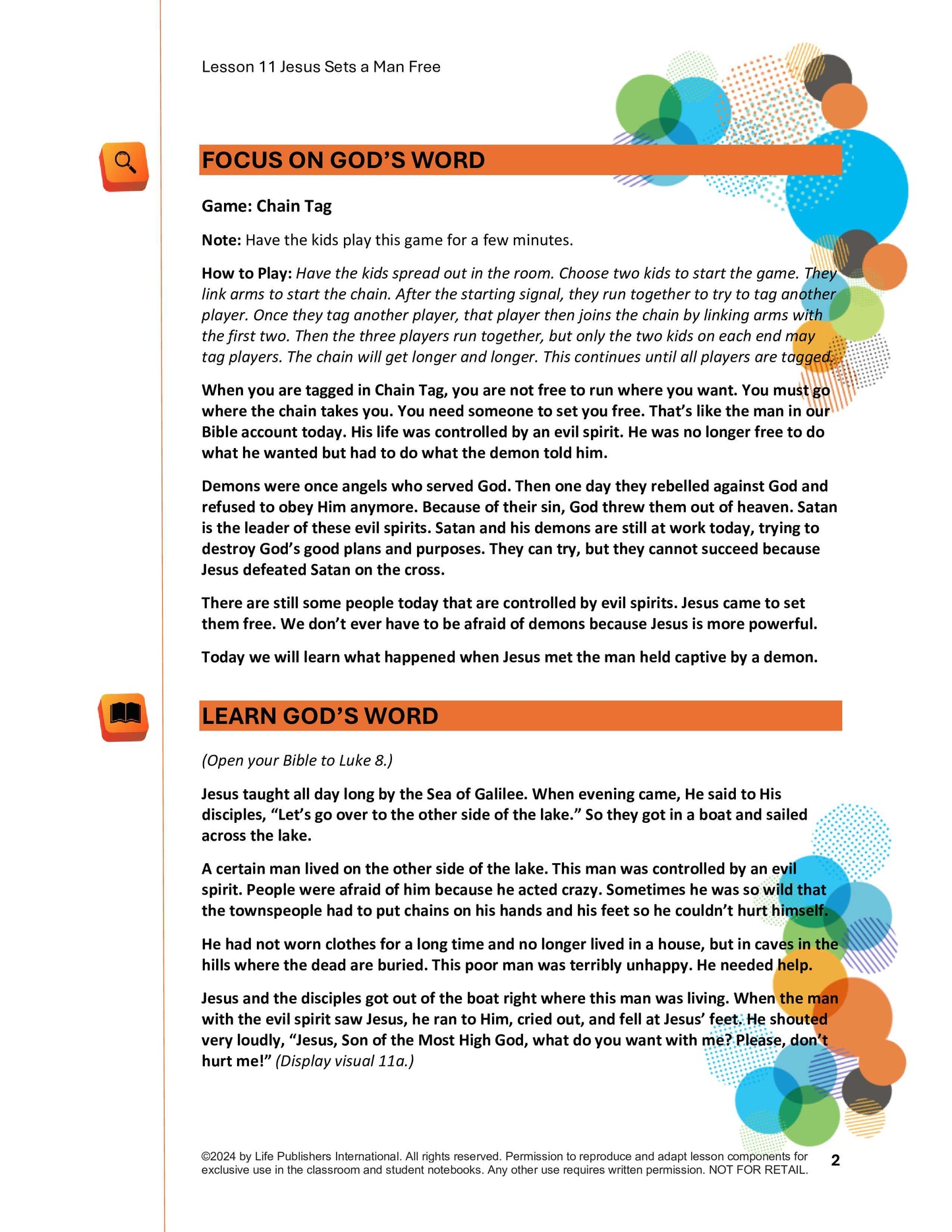 Life's Kids Lessons - Jesus is the Son of God