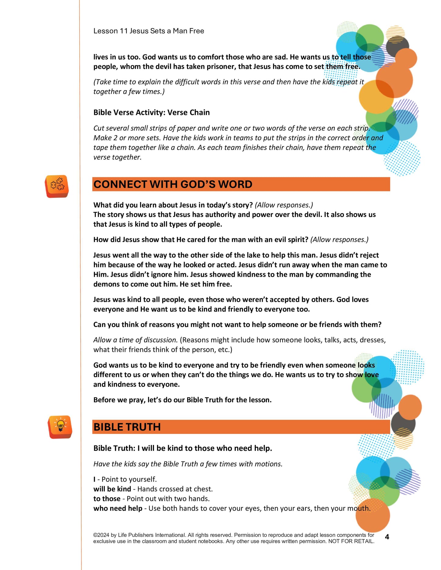 Life's Kids Lessons - Jesus is the Son of God