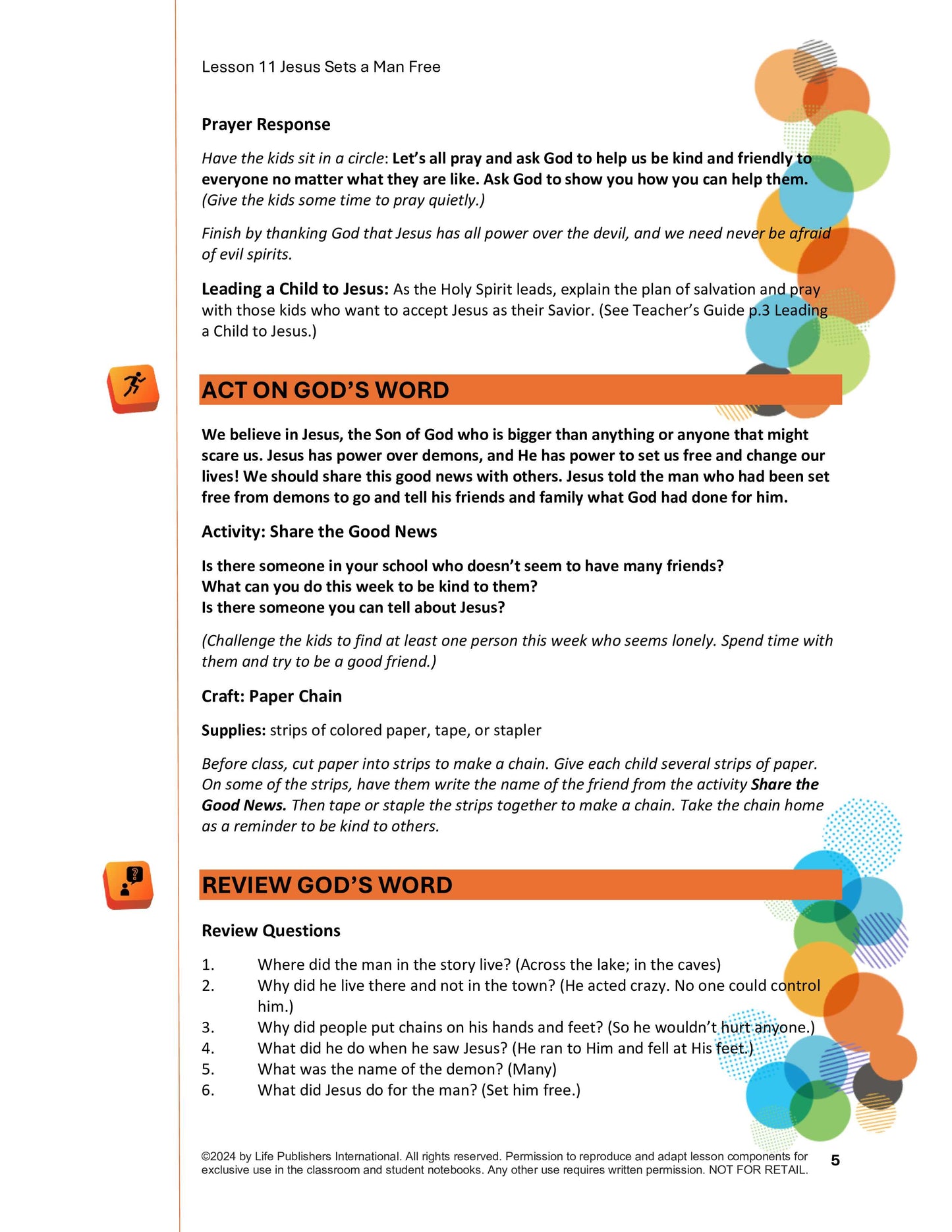 Life's Kids Lessons - Jesus is the Son of God