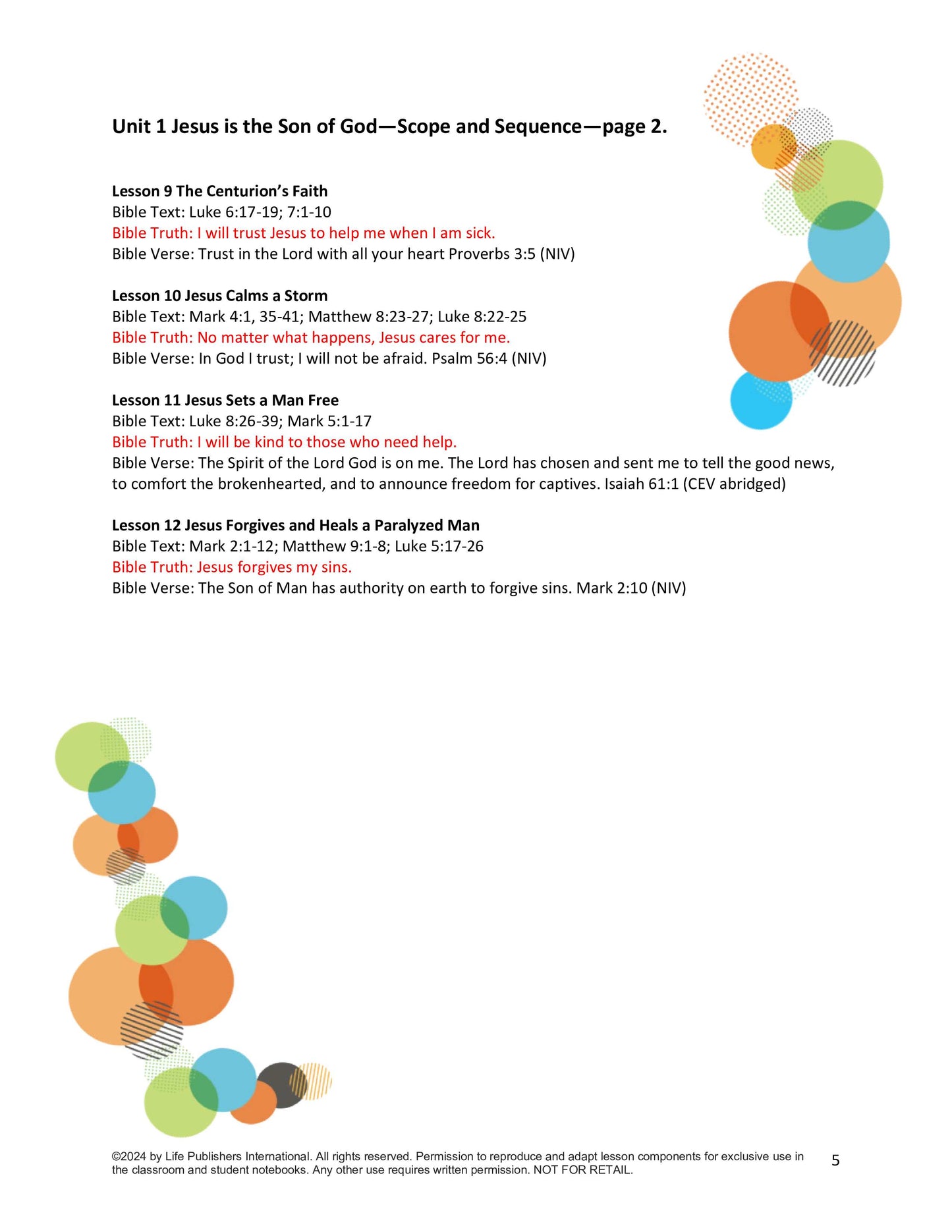 Life's Kids Lessons - Jesus is the Son of God