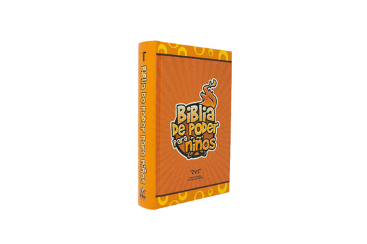 Spanish RVC FireBible for Kids (Biblia de poder para niños) - Orange Hardcover