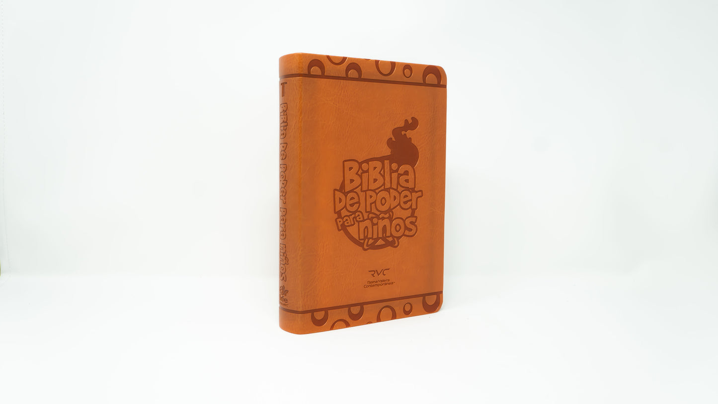 Spanish RVC FireBible for Kids (Biblia de poder para niños) - Orange Flex