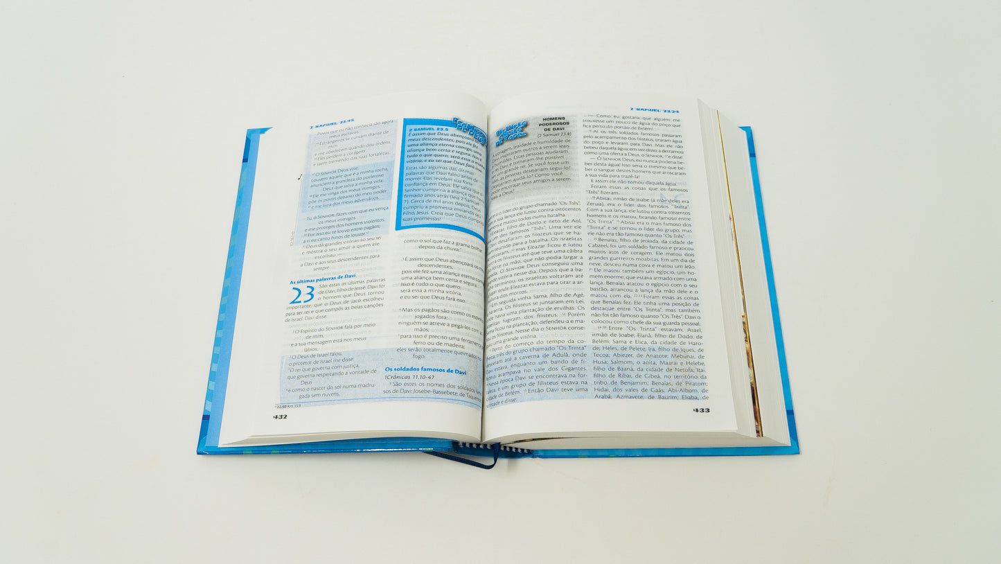 Portuguese FireBible for Kids Blue