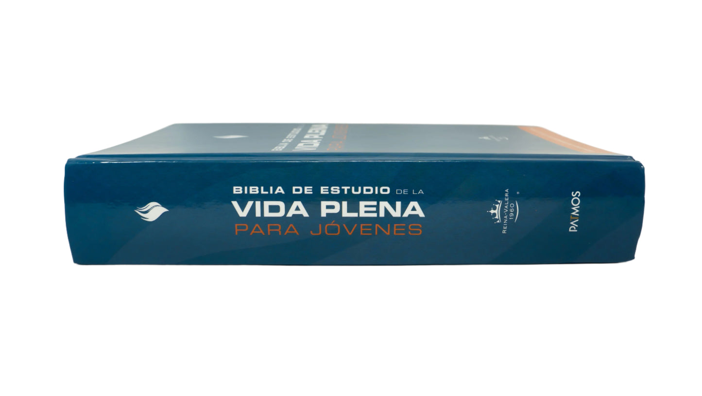 Spanish RVR 1960 Student (Biblia de estudio de la vida plena para jóvenes, tapa dura azul) - Hardcover Blue